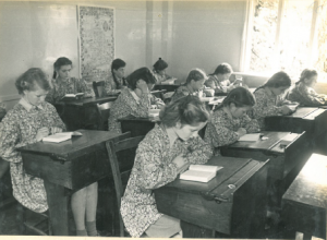 1949 - Pupils at desks